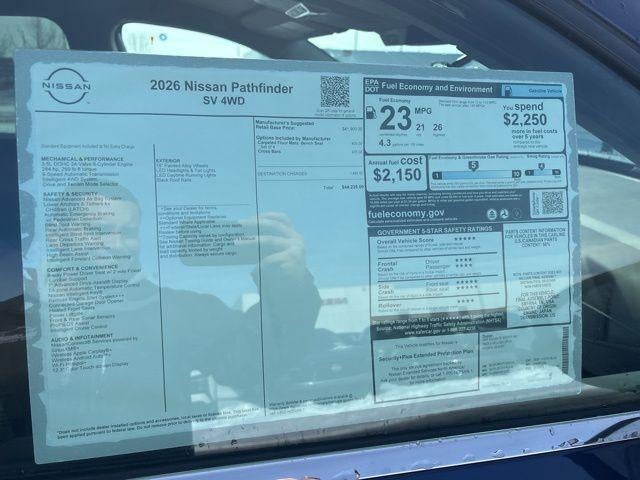 2026 Nissan Pathfinder SV 4WD