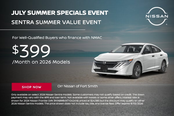 Sentra Summer Value Event