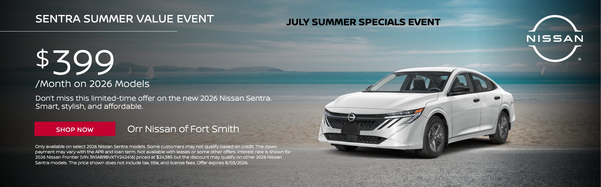 Sentra Summer Value Event