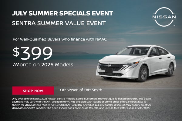 Sentra Summer Value Event