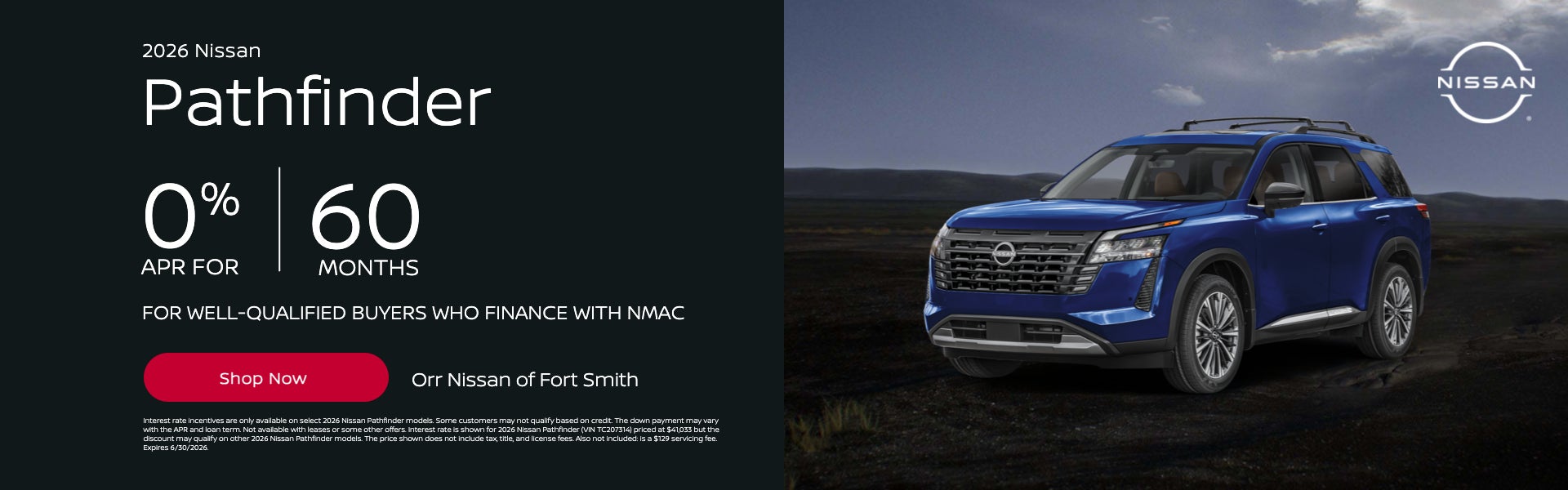 2026 Nissan Pathfinder | 0% APR for 60 Months