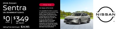 2026 Nissan Sentra Banner